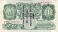 Bank Of England 1 Pound Notes Britannia 1 Pound, from 1940